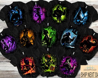 Custom Disney Villains Shirt, Villains Characters Shirt, Maleficent Ursula Evil Queen Hades, Disney Matching Family Shirt, Disneyland Shirt