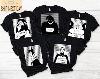 Custom Disney Villains Shirt, Villains Characters Shirt, Maleficent Ursula Evil Queen Hades, Disney Matching Family Shirt, Disneyland Shirt