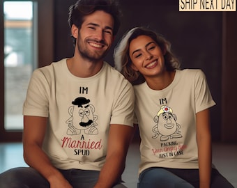 Mr and Mrs Est 2024 T-Shirts, Disney Honeymoon Couple Shirt, Honeymoon Matching Tees, Just Married, Disney Wedding Gift, Disneyland Vacation