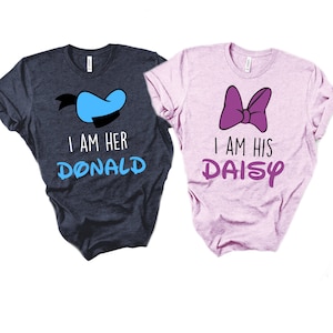 Donald & Daisy Shirts, Disney Couple Shirts, Matching Disney Tee, Disney Trip Shirt, Donald and Daisy, Husband and Wife Shirt plus size