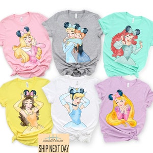 Disney Princess Shirt, Disney Collage Shirt, Princess Mickey Head Shirt, Team Princess Shirt, Princess Squad Shirt, Disney Group Shirt