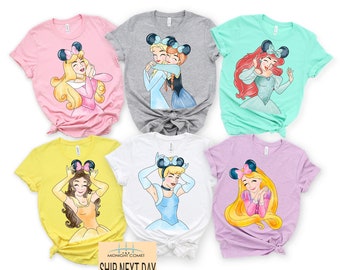 Disney Princess Shirt, Disney Collage Shirt, Princess Mickey Head Shirt, Team Princess Shirt, Princess Squad Shirt, Disney Group Shirt