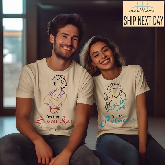 T shirt aladdin et jasmine new arrivals