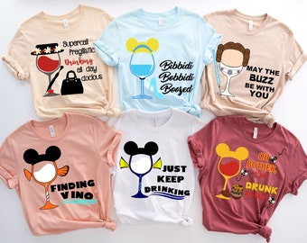 I am Here For The Drinks Shirt, Disney Shirts, Mickey Minnie Shirt, Disneyworld Shirt, Disney Castle Shirt, Disney Trip Gift Shirt
