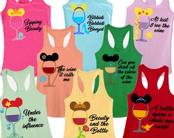 Camisas para beber de Disney, camiseta de Disney para beber alrededor del mundo, top de comida y vino de Epcot, camiseta de vino de Disney, camisetas del equipo de bebidas