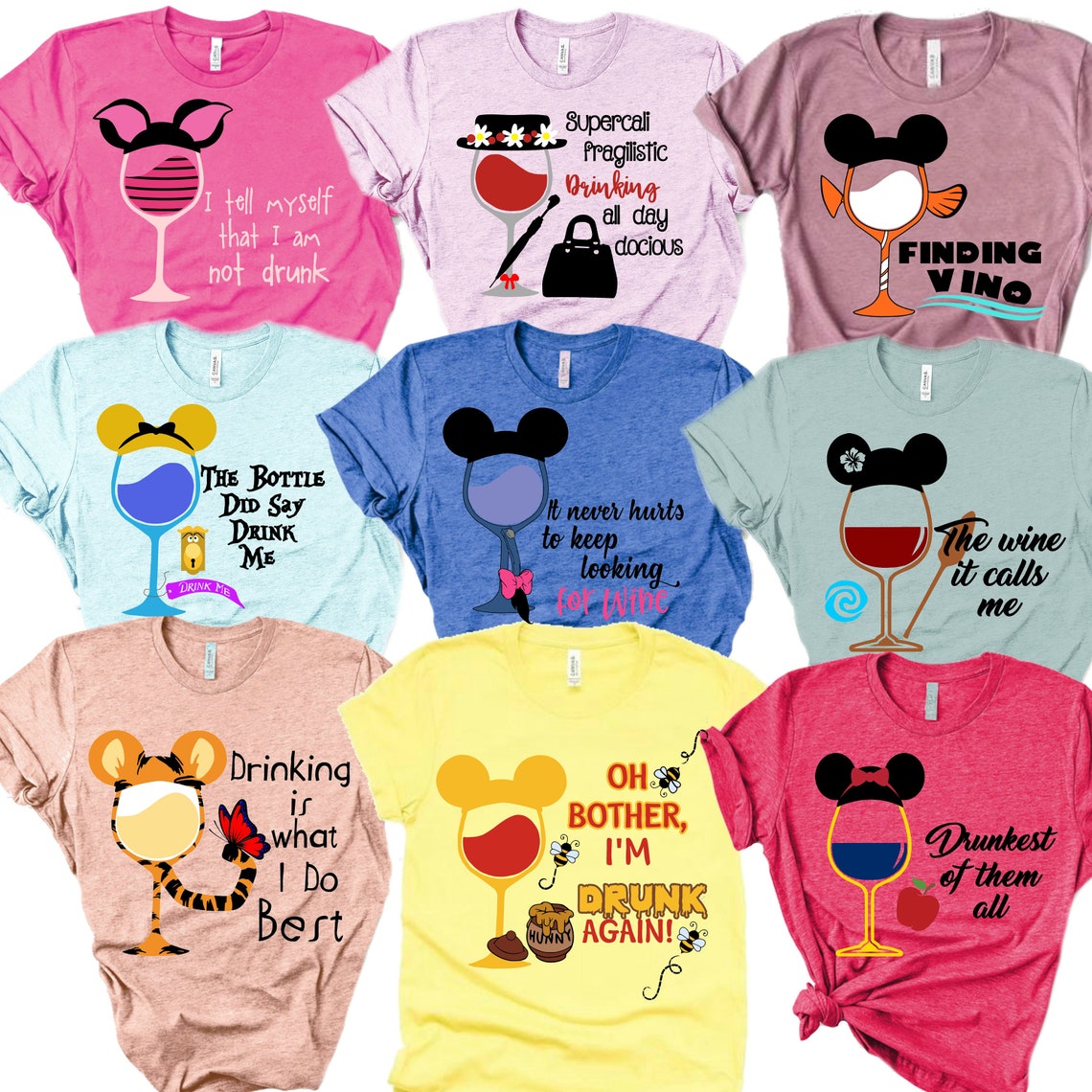 Disney Drinking Shirts Disney Drinking Around the World T Etsy