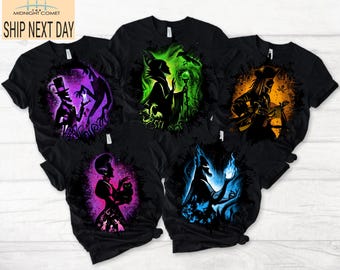 Disney Bad Girls, shirt boze koninginnen, shirt boze prinses, disney schurken, wreedla-shirt, malafide shirt, ursulla-T-shirt, yzma,kronk,gaston