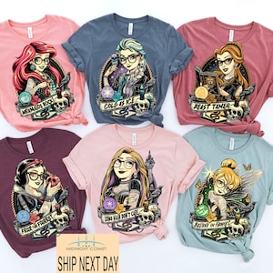 Disney Rocker Princess Shirt, Disney Punk Princess Shirt, Tattoo Disney Princess Shirt, Villains Princess Disney Shirt, Disney Trip Shirt