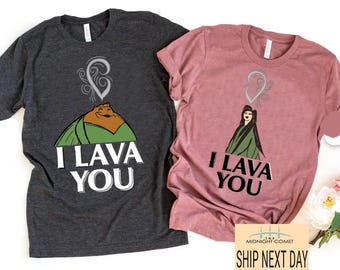 Lava Film Couple Shirt, I Lava You Volcanoes T-shirt, Uku and Lele