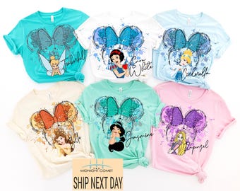 Komfortfarben Disney Schloss Shirt, Magic Kingdom Girly Disney Mädchen Reise Shirt, BTW Disneyland Geburtstagskind, Fantasie Baby T-Shirt