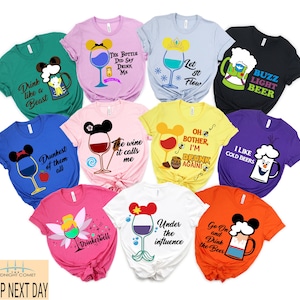Disney Princess Drinking Shirts, Matching Shirt, Epcot Festival, Wine Princess Shirts, Food and Wine Festival Shirts,Matching Vacation shirt