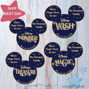 Personalized Disney Cruise Plaque Magnet Ship Name Door Magnet