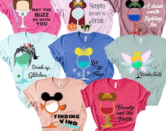 Disney Epcot Shirts, Disney Epcot Shirts For Women, Disney Drinking Shirts, Disney Drinking Around The World T Shirts, Epcot Food And Wine