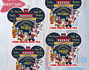 Disney Cruise Dörrmagnet Disney Ship | Personlig Disney Treasure Magic Wonder Dream Fantasy Ship Kryssningsmagnet Dörrdekor Kryssningspresent