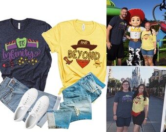 To Infinity and Beyond Couple Shirts, Matching Theme Park Shirts, To Infinity & Beyond, Disney Family Tee, Disney Trip Tee, Disney Couples