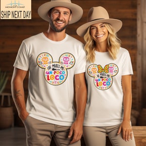 He & She Makes Me Un Poco Loco, Coco Shirt, Funny Couple Shirts, Matching Disney Shirts, Disney Coco inspired Shirt, Disney Honeymoon Shirt