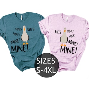 Cute Matching Husband and Wife Shirts, Matching Couples Outfits, Matching T-shirts for Couples, His and Her Gift Tee , Disney matching tees