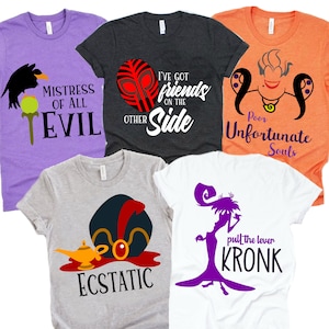 Disney Villain Shirt, Cruella Ursula Evil Queen, Villains Friends shirt, Matching Family shirt, Disney Vacation Shirt, disneyworld Group