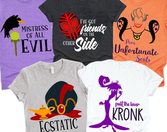 Disney Villain Shirt, Maleficent Shirt, Ursula, Evil Queen, Disney Family Matching Shirt, Disney Group shirt, Best Friends shirt,disneyworld