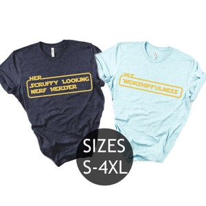 Camiseta de la princesa Leia de Han Solo, camiseta de parejas de Disney, camiseta de pareja de Star Wars, camisetas de Han Leia, camiseta divertida de Star Wars, camiseta de Hollywood Studios