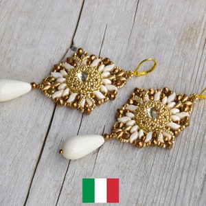 PDF beading pattern ITA - &quot;Giada&quot; Earrings