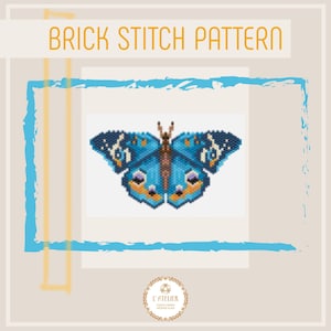 PDF Brick Stitch Pattern ITA/ENG - Butterfly