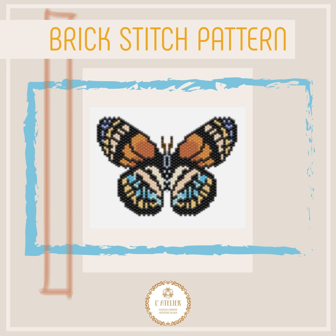 PDF Brick Stitch Pattern ITA/ENG - Butterfly - Etsy