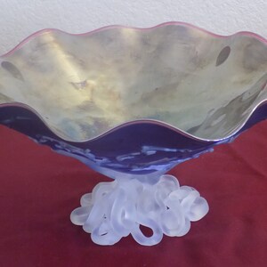 Vintage Epiphany Art Glass Bowl by April Wagner