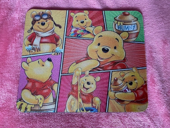 Winnie the Pooh Mousepad: Honeycomb Patterned Gaming Pad
