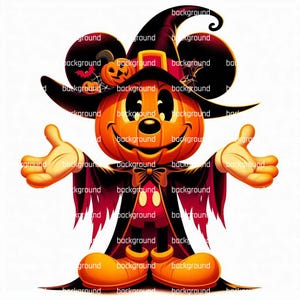 Halloween Pumpkin Mickey