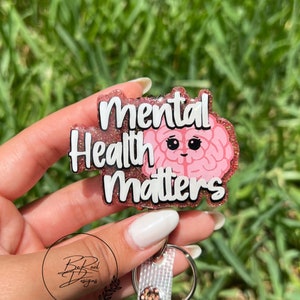 Mental Health Matters Badge reel, heavy duty badge holder, interchangeable badge holder