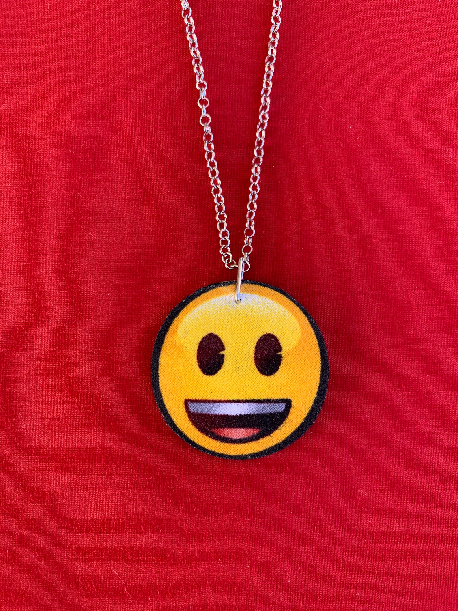 Collar Emoji Reversible Feliz y triste Etsy
