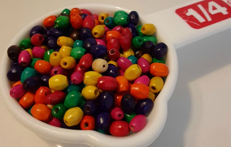 14 cup Wooden 4mm Beads