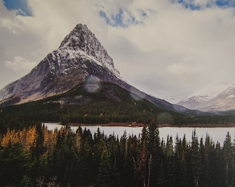 MAKE AN OFFER! Many Glacier View - iconic view in Glacier National Park at Many Glacier, Swiftcurrent Lake, landscape canvas wall art