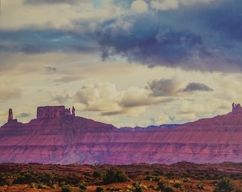 MAKE AN OFFER! Castle Valley, Moab Utah - stunning desert views and colors, camper's dream, desert adventure canvas wall art