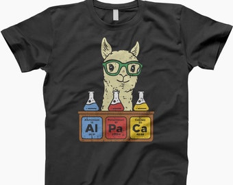 Chemistry Alpaca Shirt, Shirt, T-Shirt, Ladies Tee, Llama Tee, Llama Shirt, Animal Lover Gift, Alpaca Shirt, Llama Lover Shirt