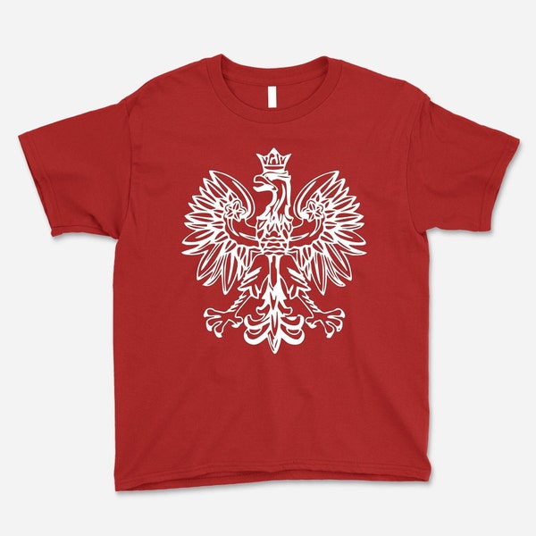 Polish eagle, youth shirt, tee, shirt, tee, t-shirt, poland, polish, flag, flags, polska pride, polish pride