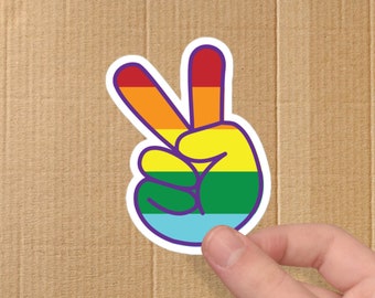 Gay Peace, sticker, lgbtq, Pride, sticker, stickers