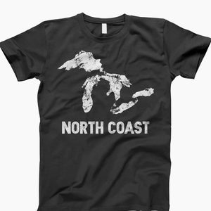 Michigan North Coast T-Shirt, Women State Shirt, Men State Map Tee, Michigan Souvenir, Michigan Map Shirts, Michigan Trip Tee