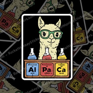 Alpaca, Sticker, Alpaca Sticker, Animal Sticker, Science Sticker, Cute Stickers, Fun Stickers, Unique Stickers, Gift Idea, Nature Sticker
