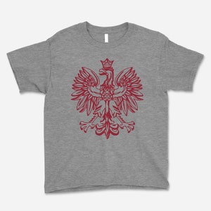 Polish Eagle, Youth Shirt, Polish Pride, Eagle Emblem, Polish Heritage, Polish Youth, Eagle Graphic, National Pride, Polska Shirt