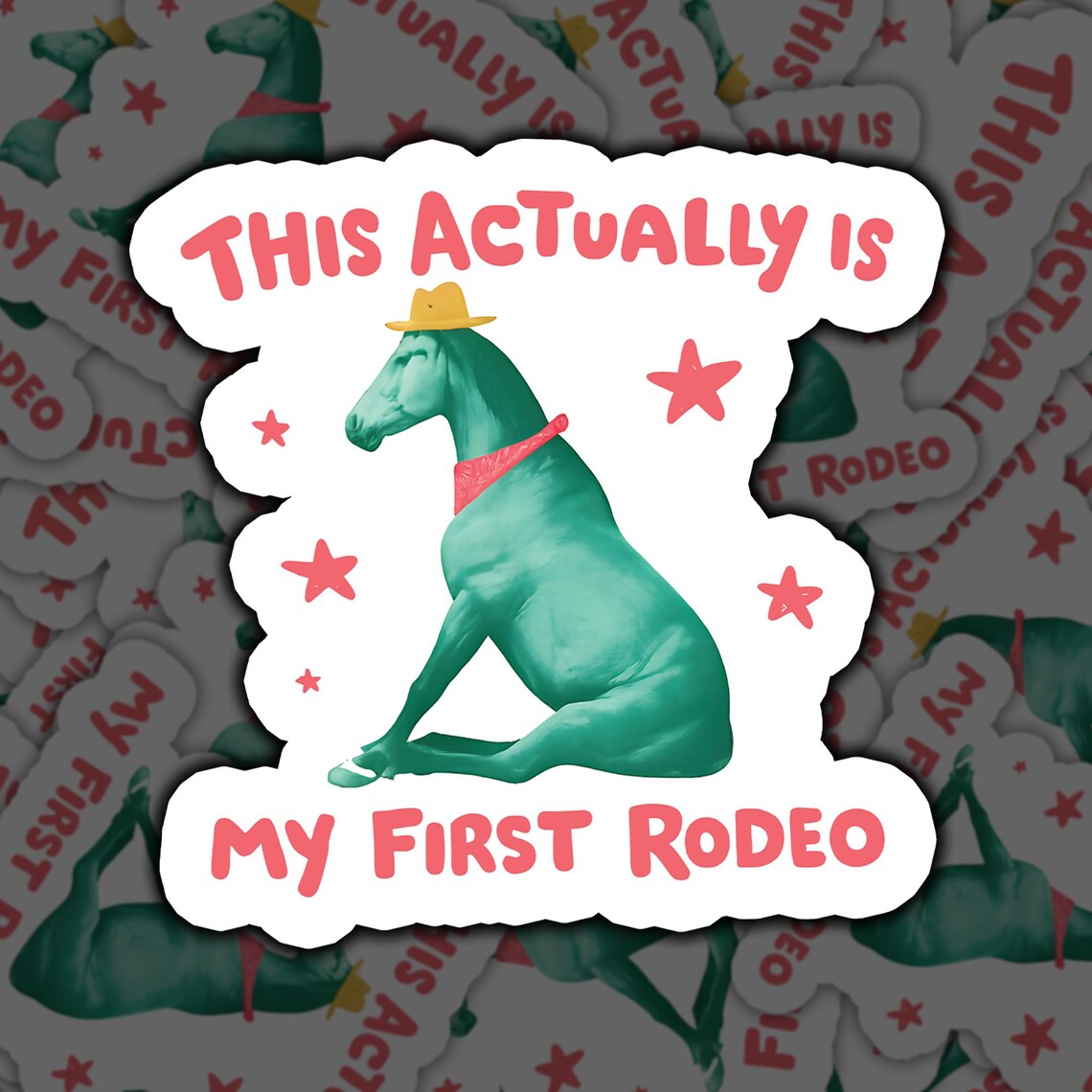 Silly Rodeo Images Funny First Rodeo Sticker, Western Humor Cowboy Decal - Etsy