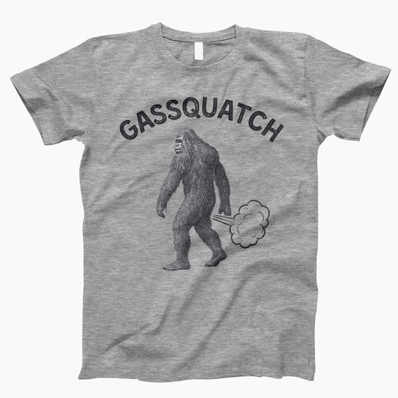 Gassquatch Shirt, Fart Tee, Bigfoot Tee, Funny Bigfoot, Sasquatch Tee, Fart Joke Shirt, Mythical Beast, Gassy Humor, Funny Outdoors, Cryptic