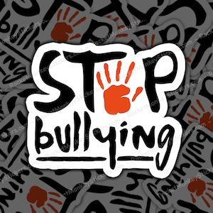Orange Hand, Anti Bullying, Stop Bullying, Sticker, Orange Hand, Anti Bullying, Stop Bullying, Sticker, Positive Message, Support Others
