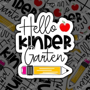 Kindergarten, sticker, Kindergarten Sticker, School Sticker, Back To School, Teacher Gift, Class Decor, Kids Sticker, Kids Decor, Learning
