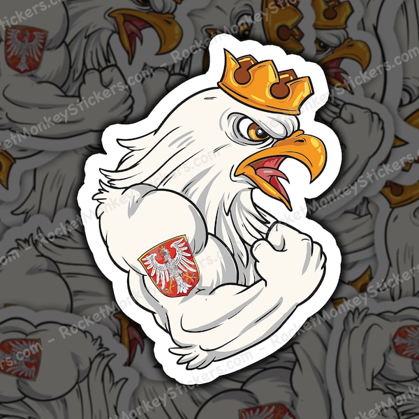 Polish, eagle, Poland, sticker, stickers