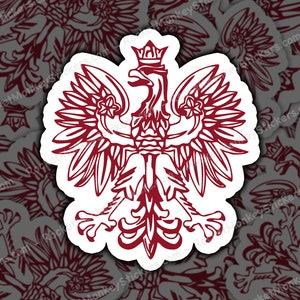 Polish, Eagle, Sticker, Polish Eagle, Eagle Sticker, Polish Pride, National Symbol, Bird Decal, Polish Heritage, Patriotic Sticker, Eagle