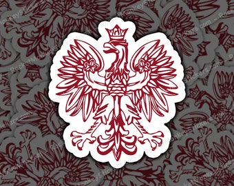 Polish, eagle, sticker, stickers, polish eagle sticker, polish eagle decal, polish eagle decor, polish eagle