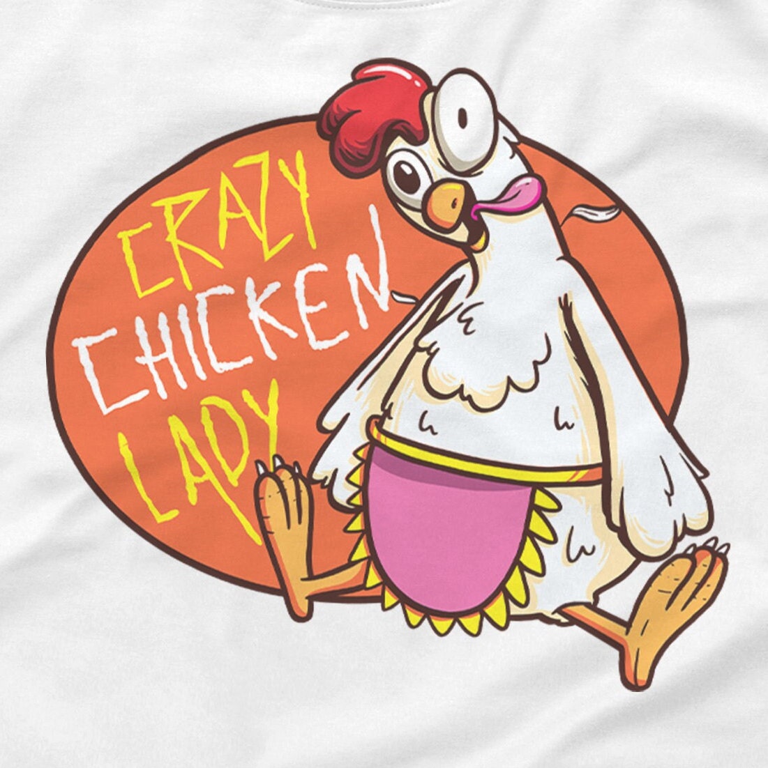 Crazy Chicken Lady Shirt T Shirts Ladies Tees Sweatshirt Etsy