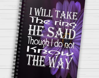 Christian Journal Notebook, Faith Quote Spiral Notebook, Bible Verse Style Journal, Inspirational Writing Notebook